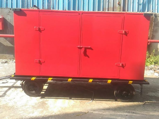 towable baggage trolley for ground support